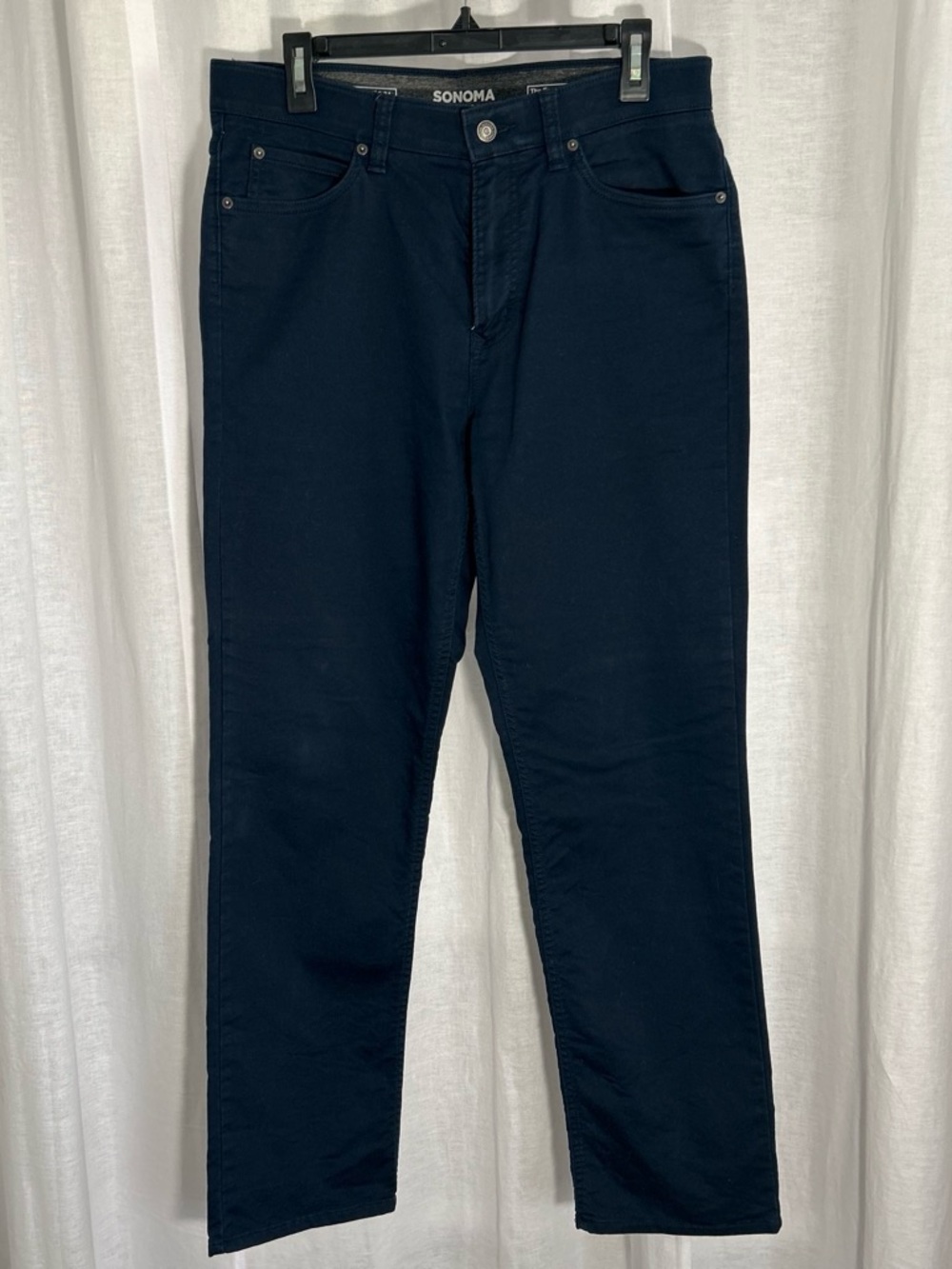 SONOMA Men's Navy Straight-Leg Pants